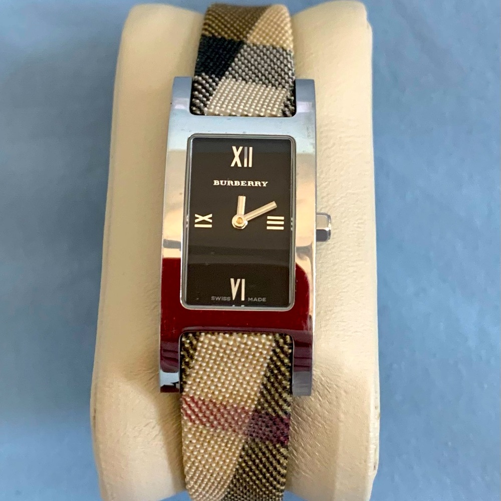 Burberry plaid women’s watch